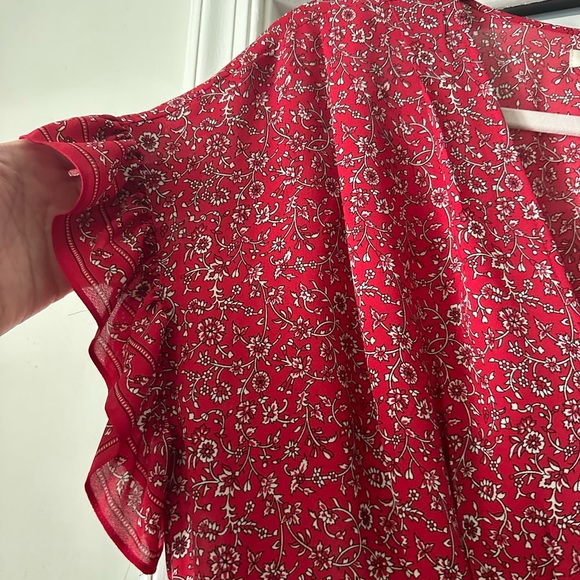 NWT Max Studio red mid-length dress - Picture 3 of 8